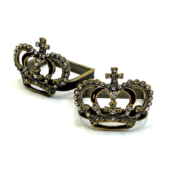 Other - 2 Pretty Rhinestone Crown Napkin Rings